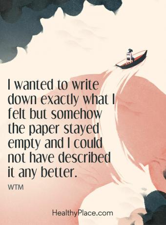 Depresyon alıntı - Ben tam olarak ne hissettim yazmak istedim ama bir şekilde kağıt boş kaldı ve daha iyi tarif olamazdı.