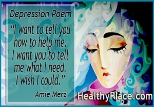 Amie Merz'den depresyon şiiri - Sana nasıl yardım edeceğimi söylemek istiyorum. Bana neye ihtiyacım olduğunu söylemeni istiyorum. Keşke yapabilseydim.
